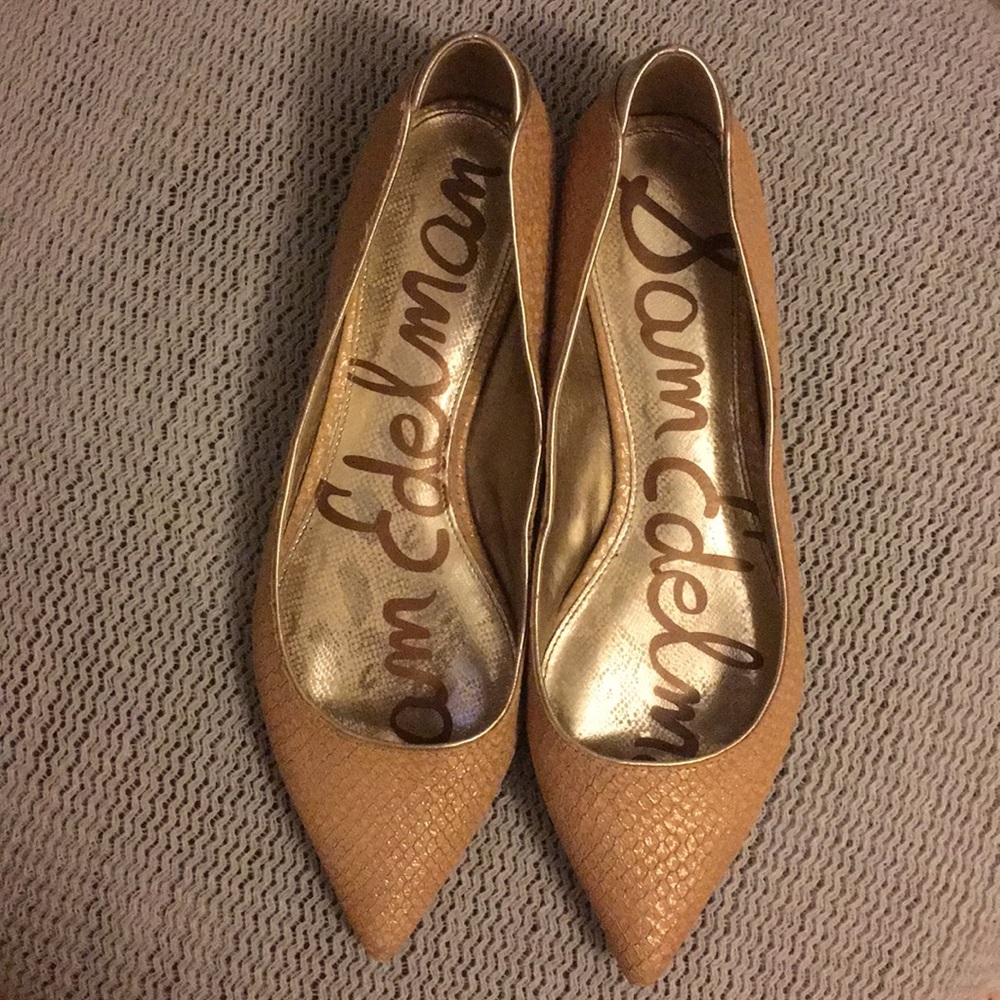 Gold Sam Edelman flats